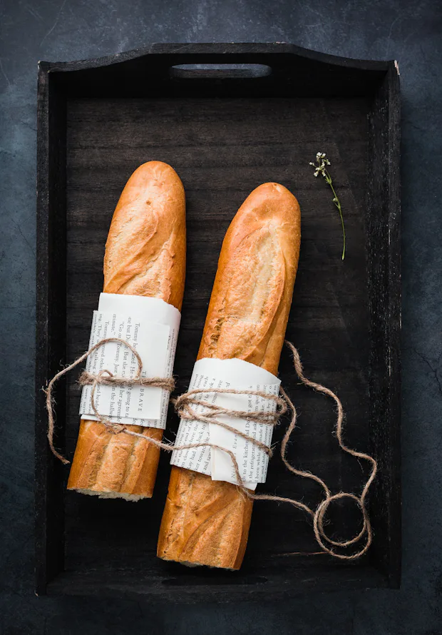 Hogazas de pan artesano de masa madre
